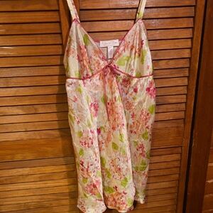 Oscar de la Renta Pink Floral Chemise